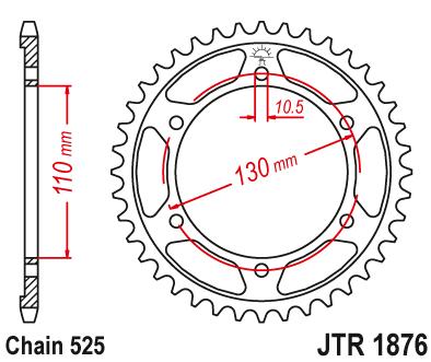 Sprocket Rear - JT